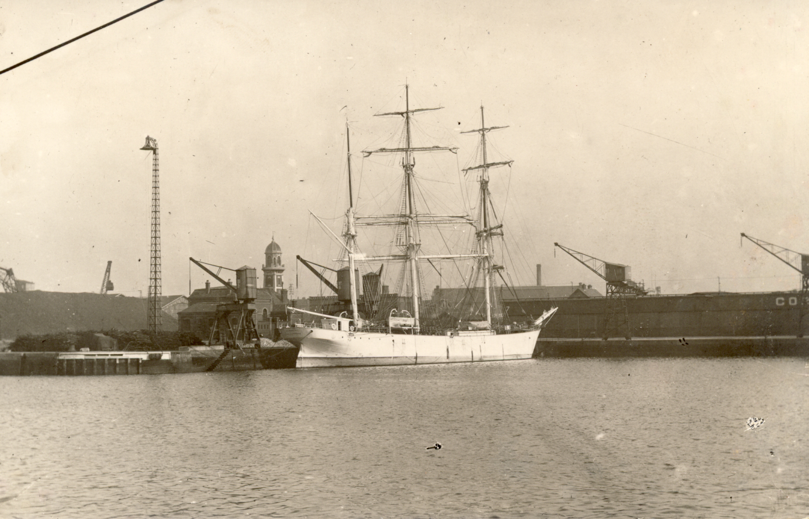 Sundby was engaged on the barque <i>Germaine</i> in 1927 and was part of the ship's voyage to the Virgin Islands in 1928 (Danish Maritime Museum)