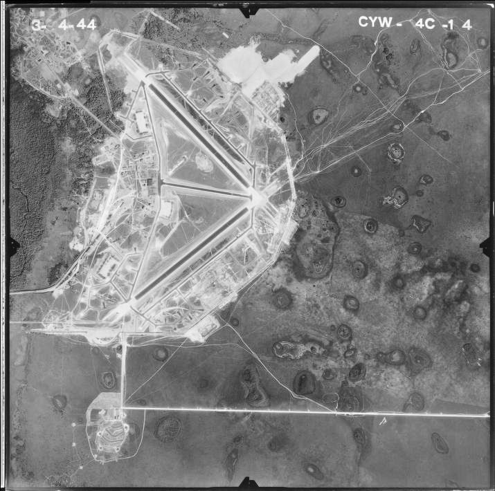 Aerial photo of Avon Park Army Airfield, Florida, where Christensen served.